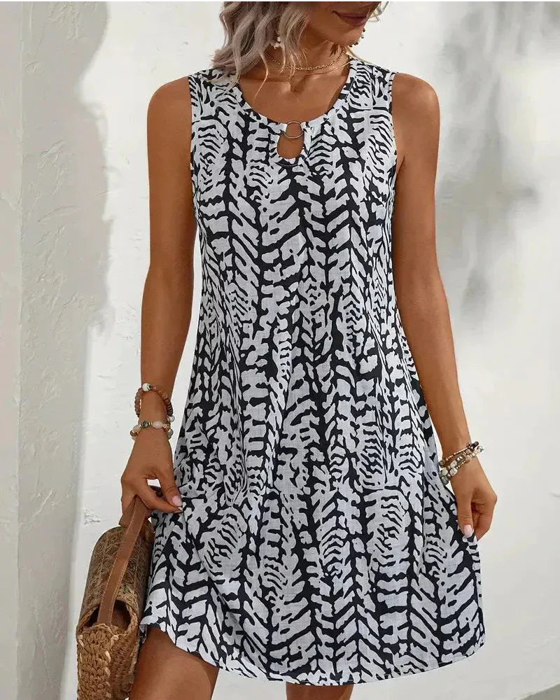 Luftiges ärmelloses Sommerkleid für Damen | Mini - Image 6