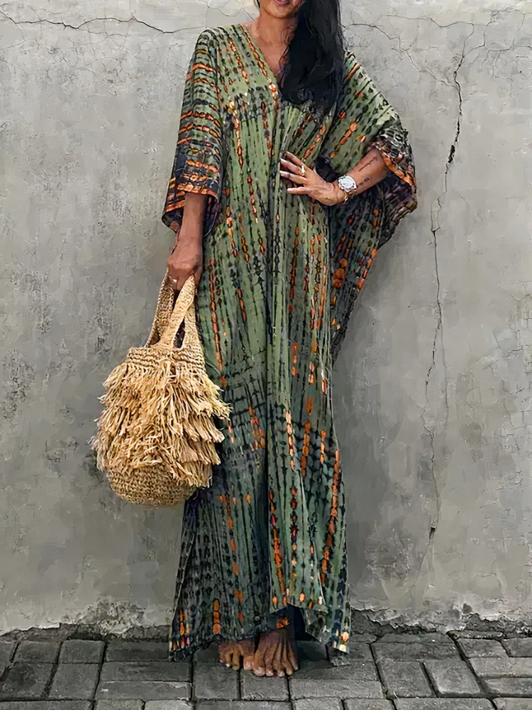 Luftiges Kaftan-Strandkleid für Damen | Maxi - Image 10