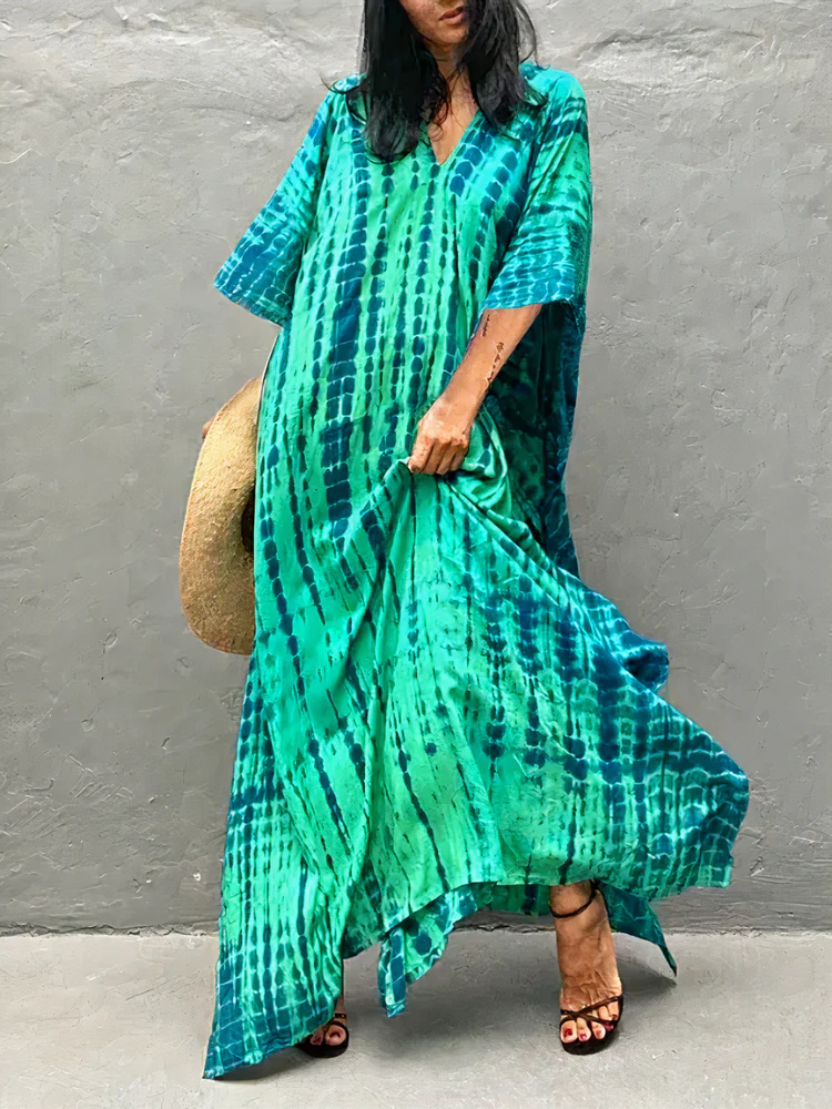 Luftiges Kaftan-Strandkleid für Damen | Maxi - Image 11