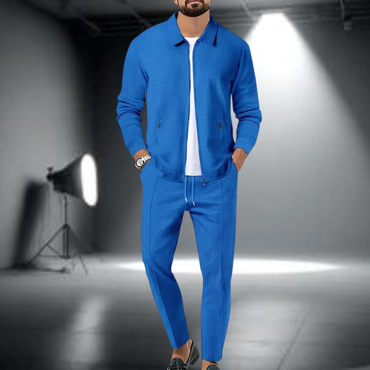 Lukas – Moderner Freizeit-Zweiteiler mit Reißverschlussjacke - Image 3