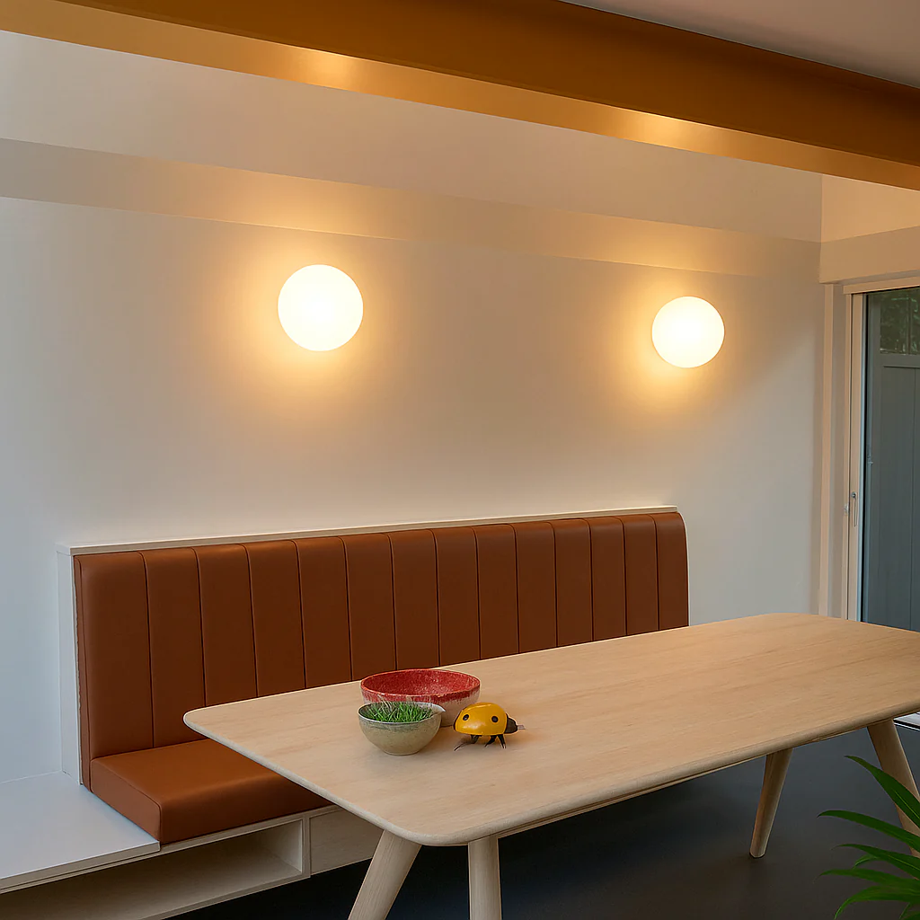 LumaGlow – Moderne Wandleuchte mit mattem Glas-Schirm und eleganter Basis - Image 3
