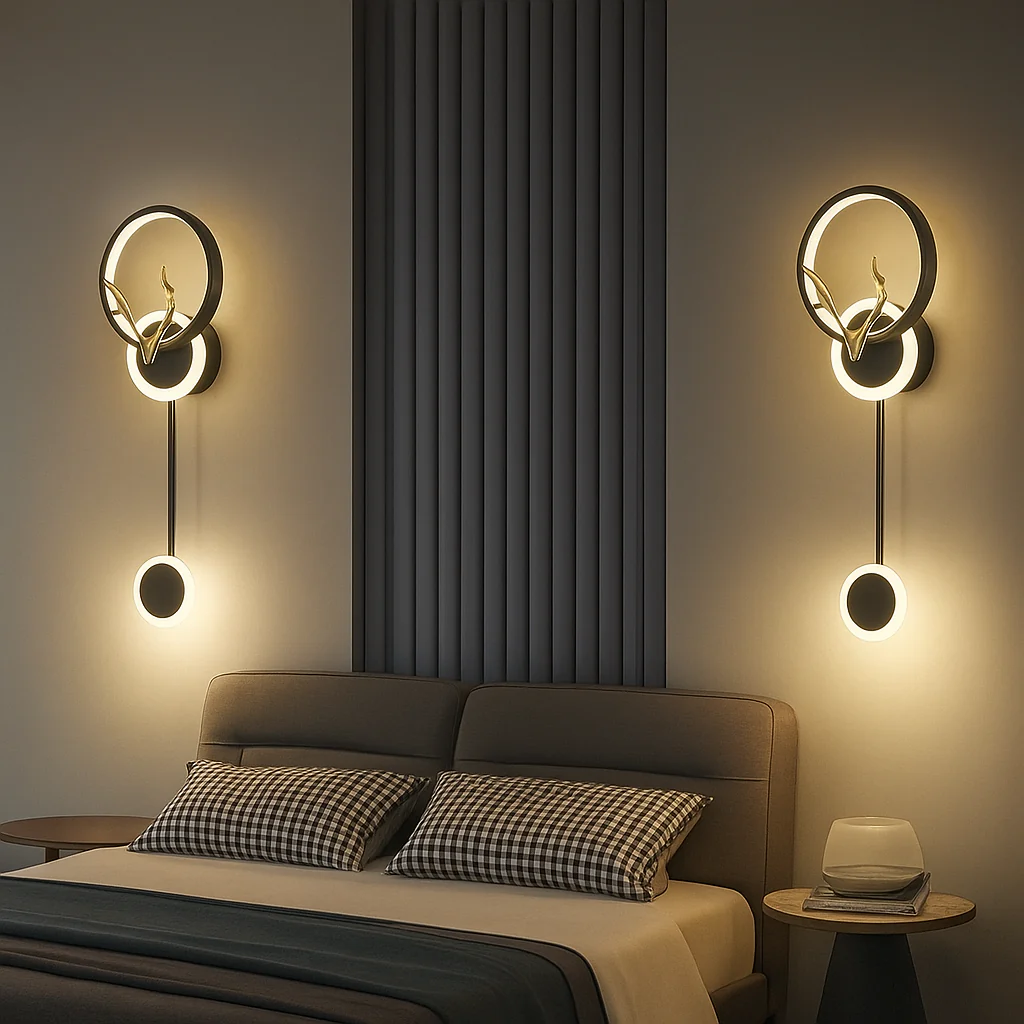 LumiNest – Elegante Doppelwandleuchte für minimalistische und stimmungsvolle Beleuchtung im Zuhause - Image 2