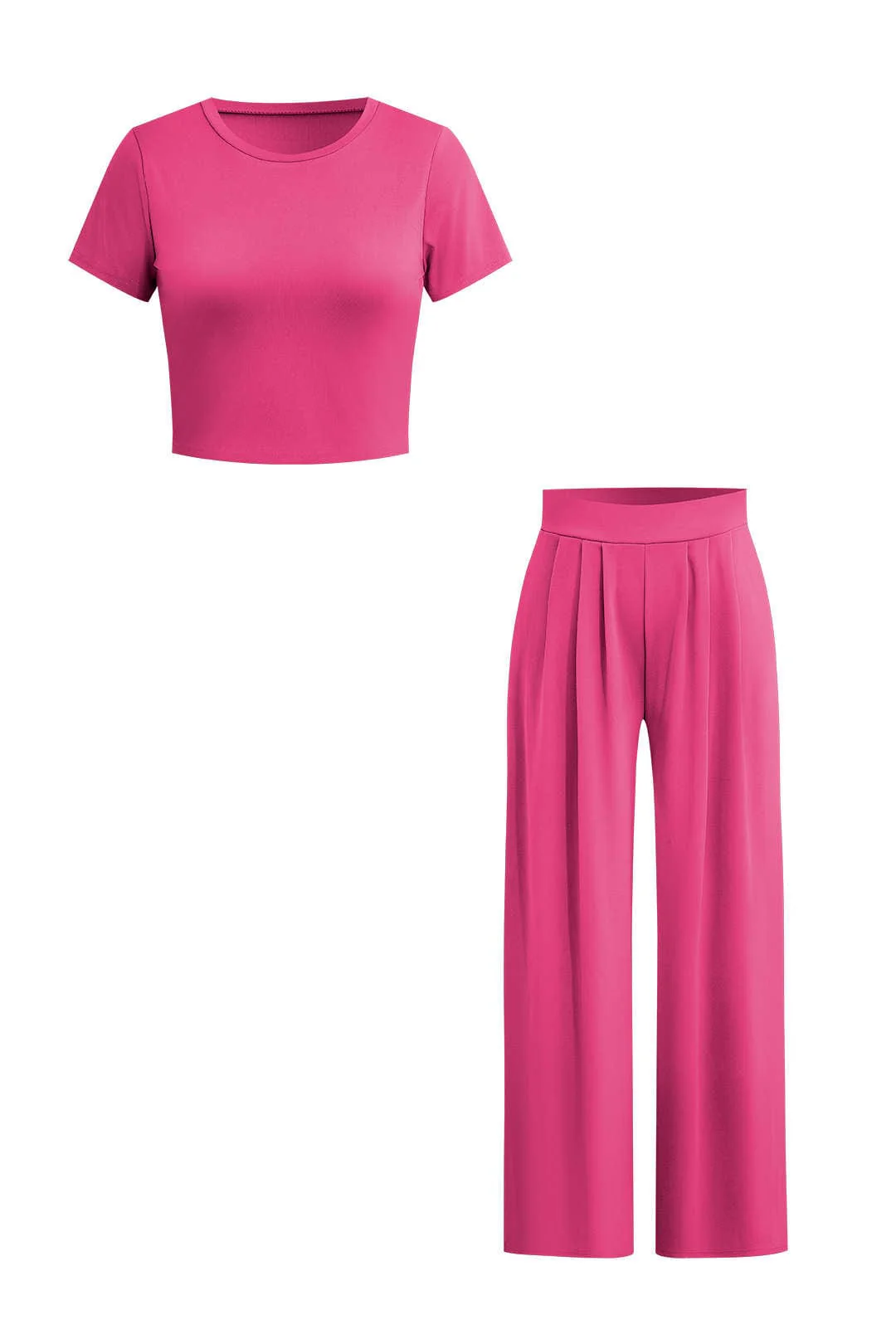 Luna | Elegantes Zweiteiler-Set mit Crop-Top & Palazzo-Hose - Image 37