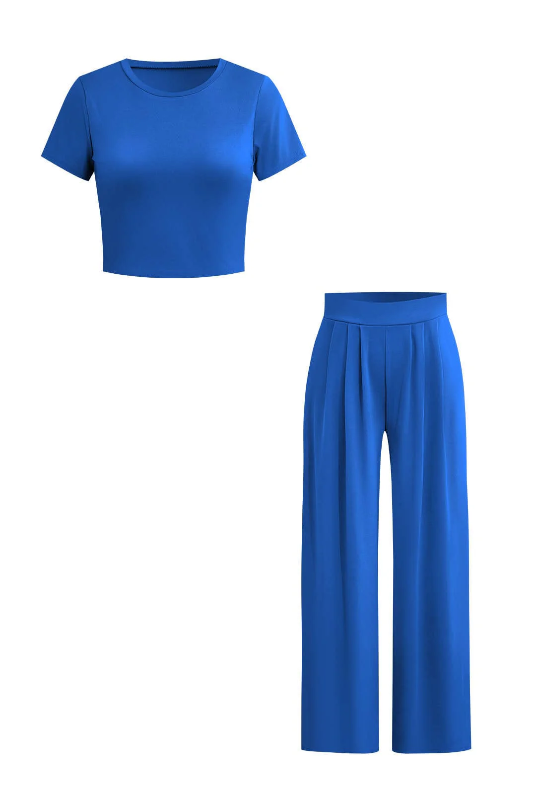 Luna | Elegantes Zweiteiler-Set mit Crop-Top & Palazzo-Hose - Image 38