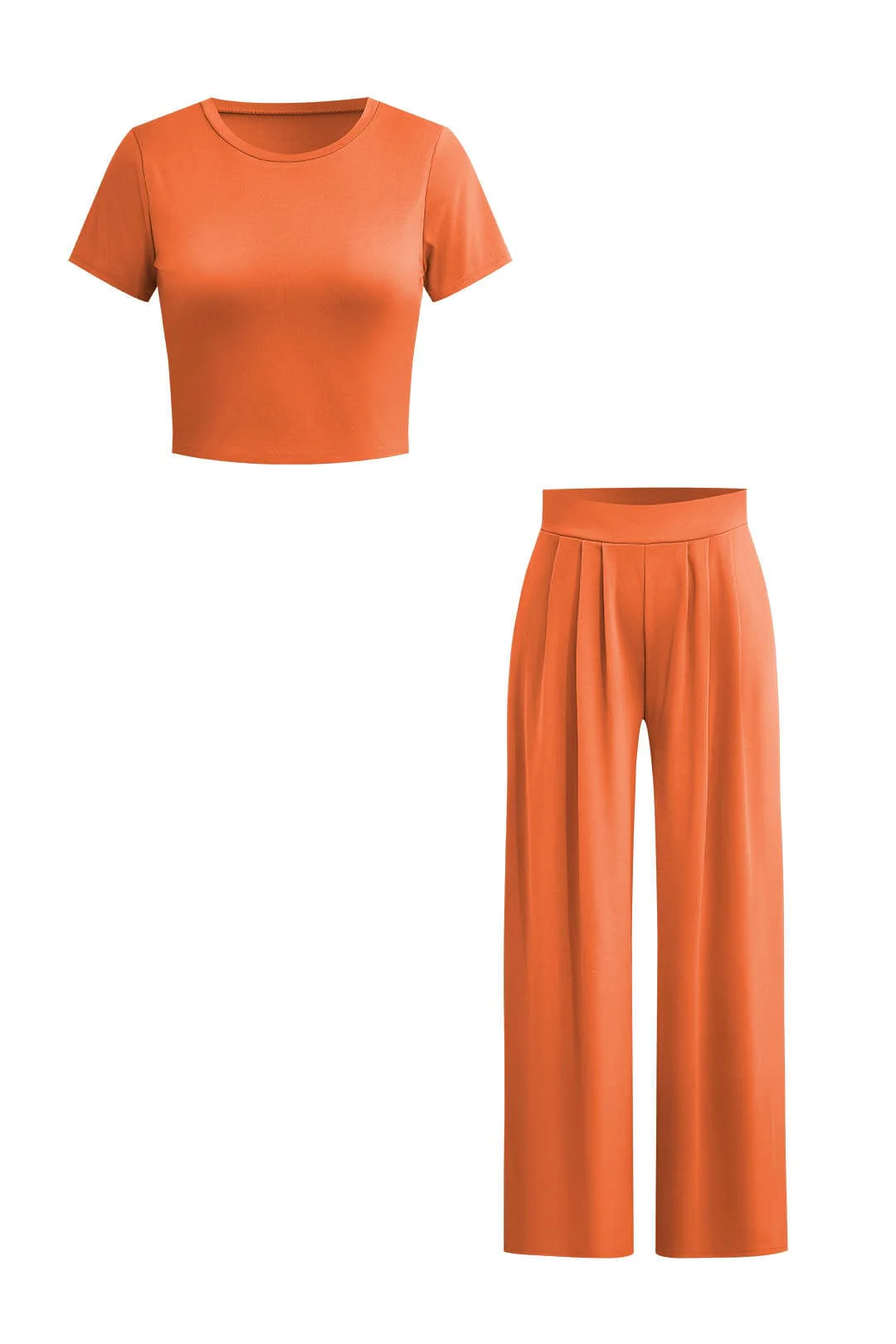 Luna | Elegantes Zweiteiler-Set mit Crop-Top & Palazzo-Hose - Image 40