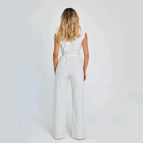 Luna | Sleeveless Jumpsuit with Wide Leg for Women - Image 4