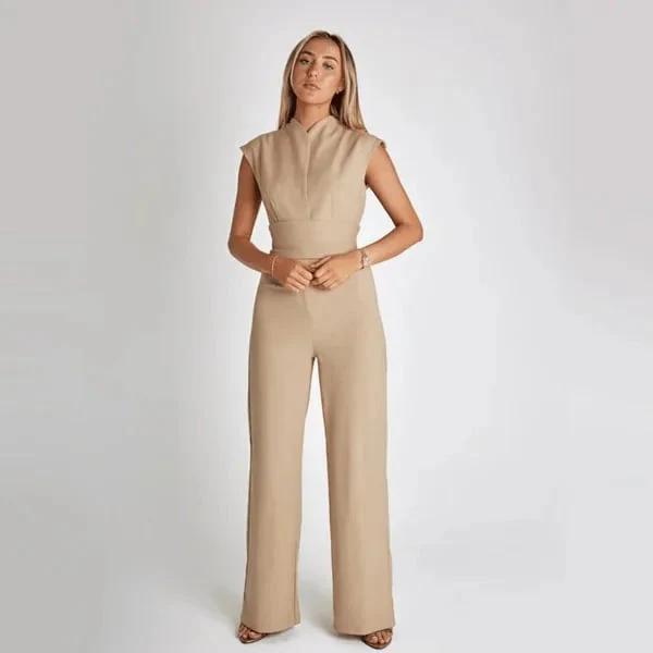 Luna | Sleeveless Jumpsuit with Wide Leg for Women - Image 8