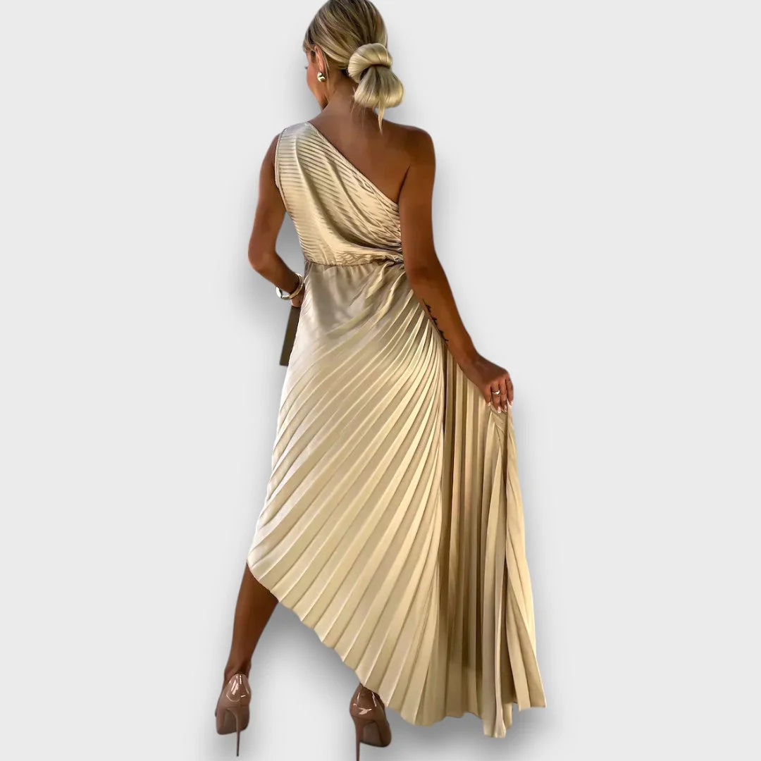 Lunelle – Asymmetrisches Kleid mit Rosendetail - Image 12