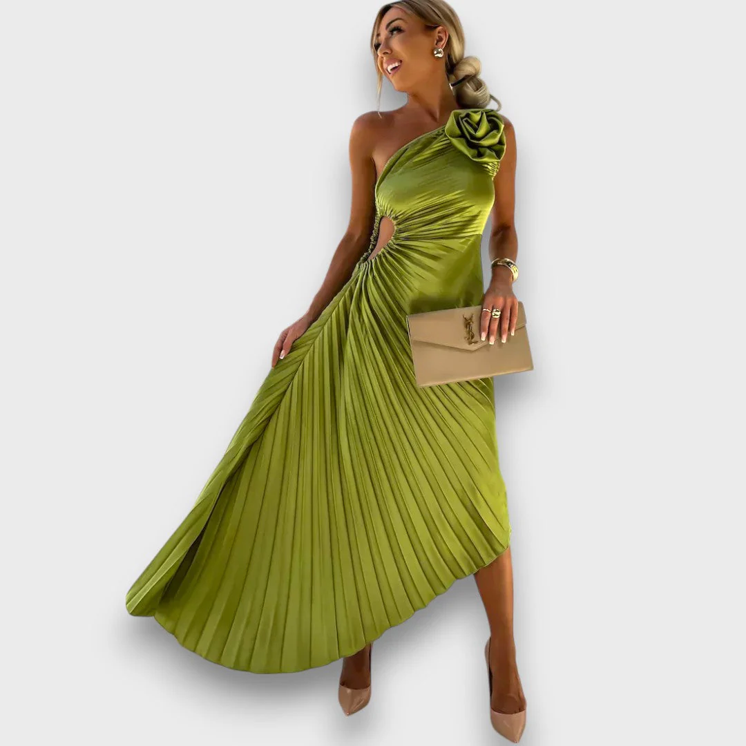 Lunelle – Asymmetrisches Kleid mit Rosendetail - Image 6