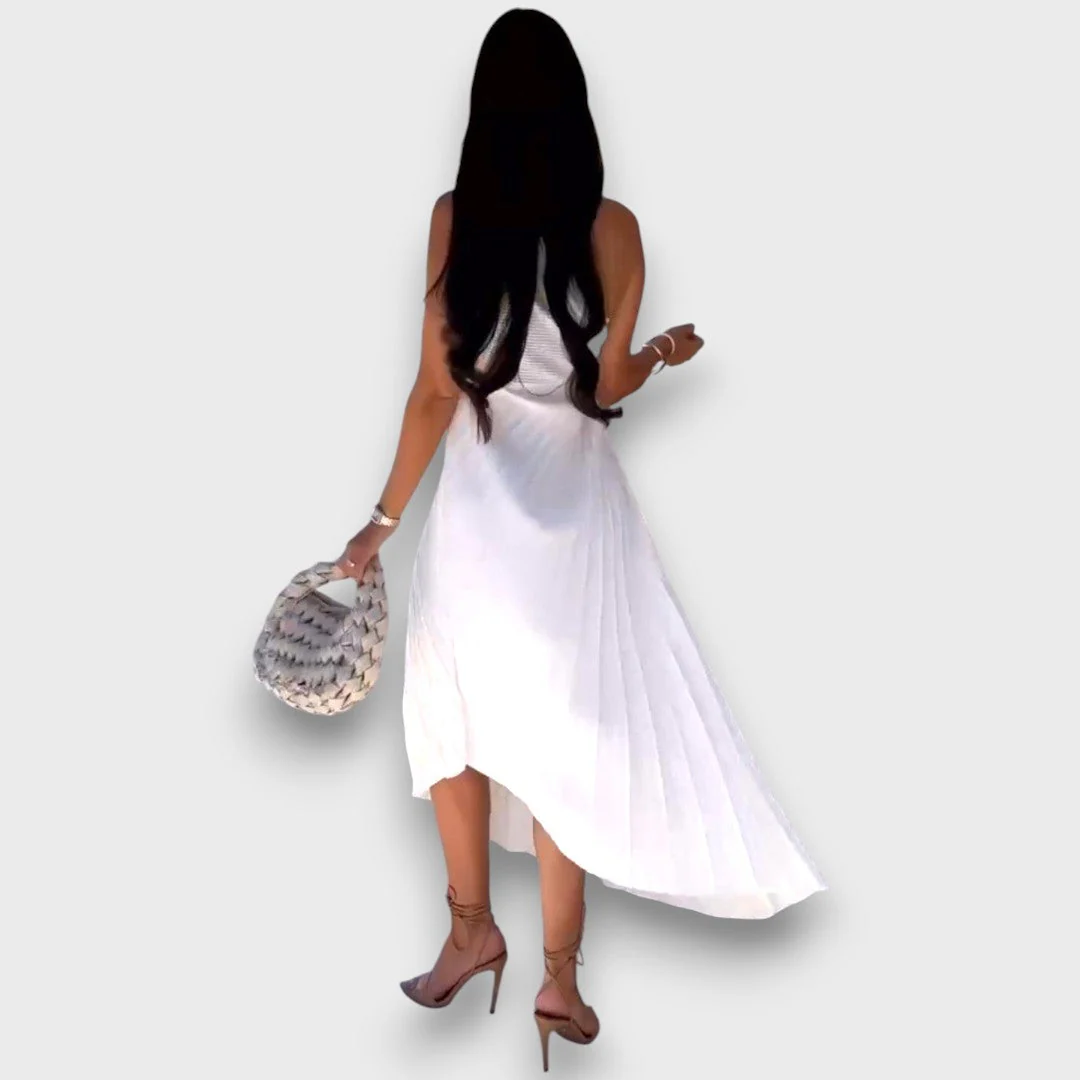 Lunelle – Asymmetrisches Kleid mit Rosendetail - Image 7