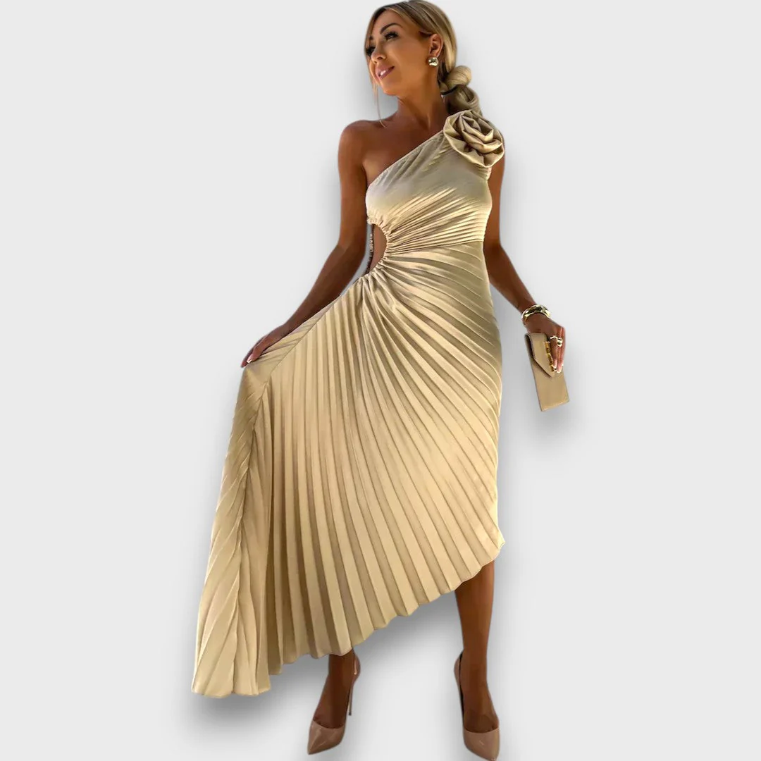 Lunelle – Asymmetrisches Kleid mit Rosendetail - Image 8