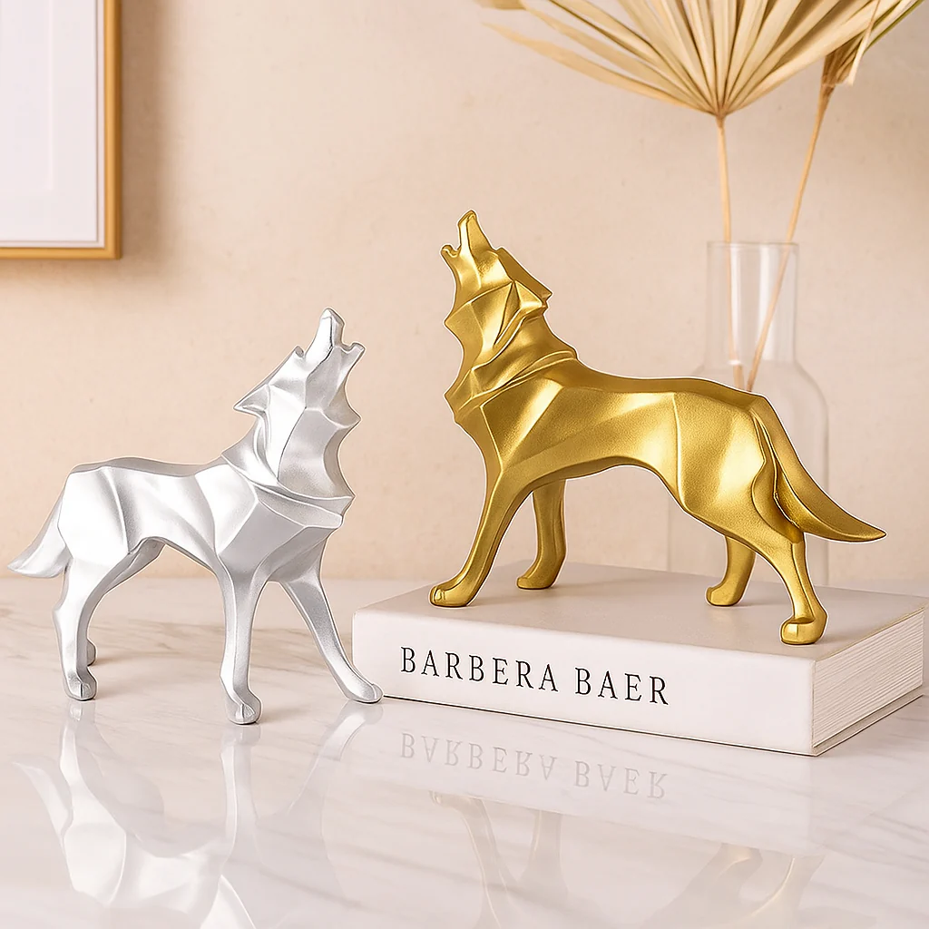 LupoForm – Geometrische Ulvenstatue mit scharfkantigem Design für moderne Räume - Image 5