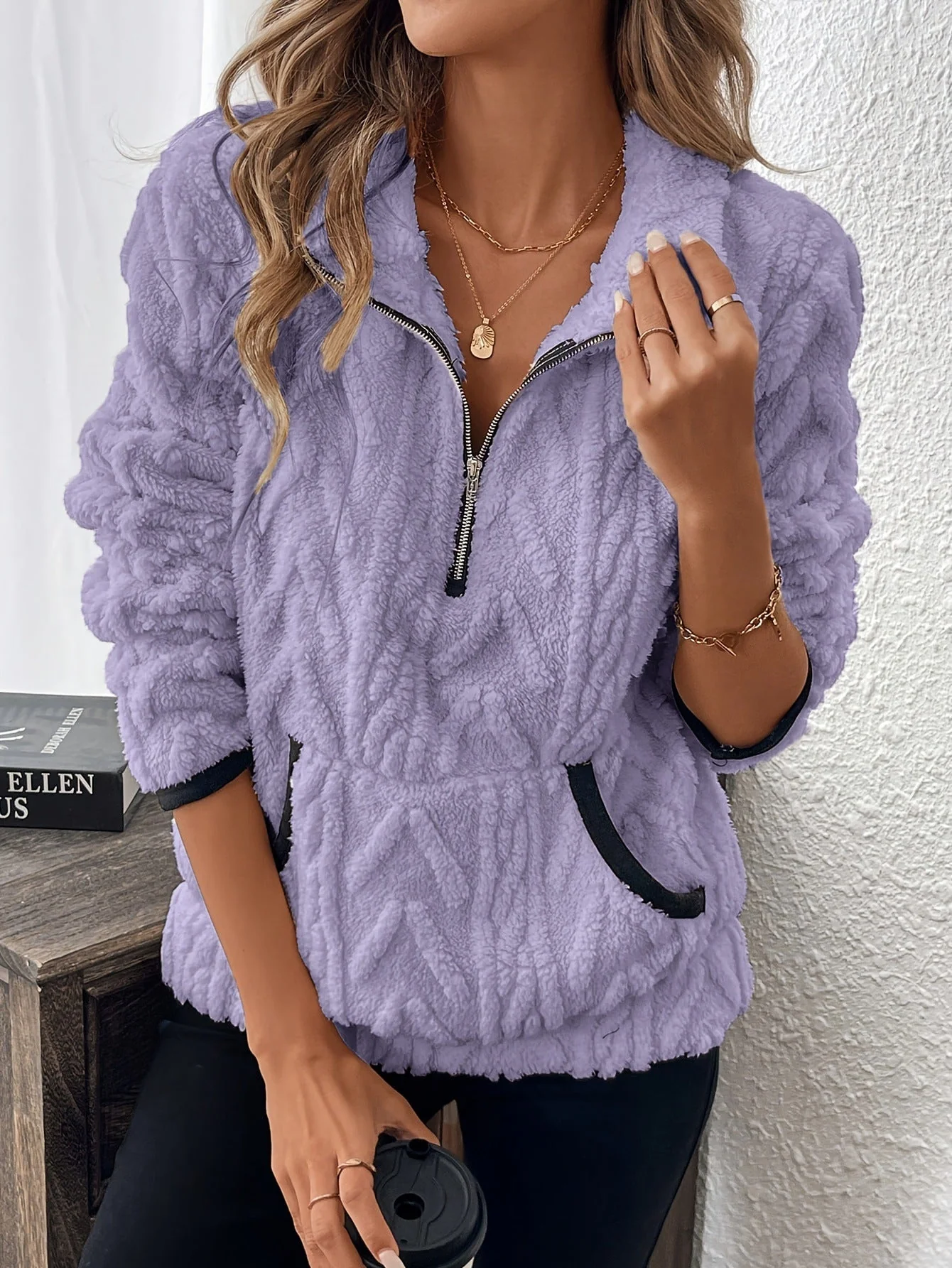 Lurein - Half-Zip-Pullover mit Soft-Touch-Finish - Image 10