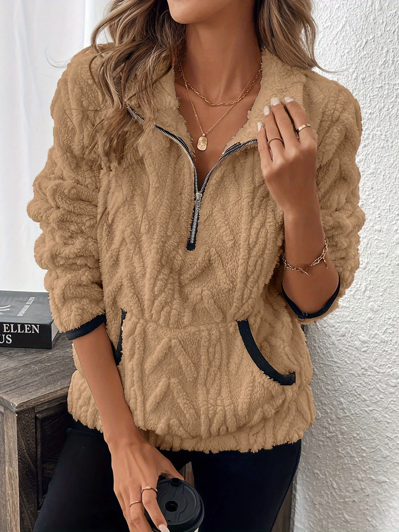 Lurein - Half-Zip-Pullover mit Soft-Touch-Finish - Image 12