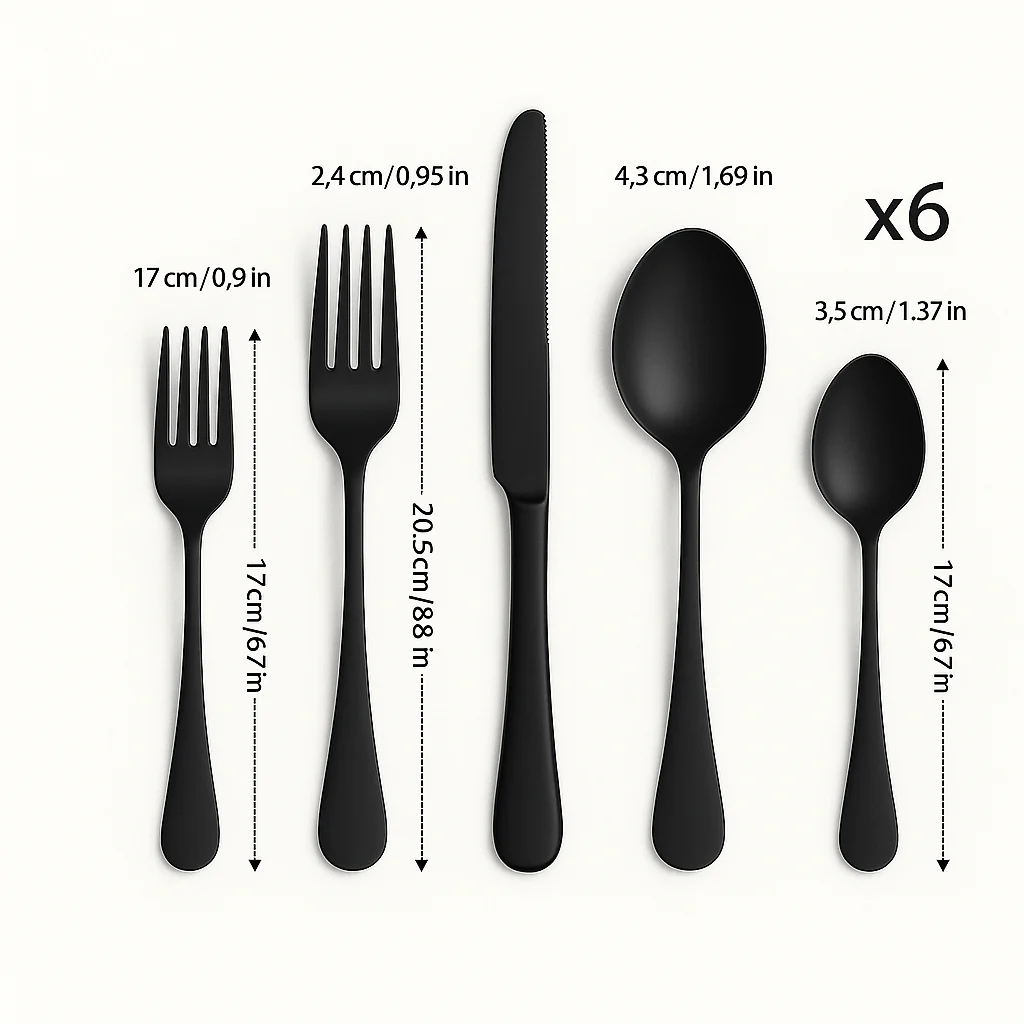 Lurevia | 30-teiliges Besteckset aus Edelstahl - Image 3