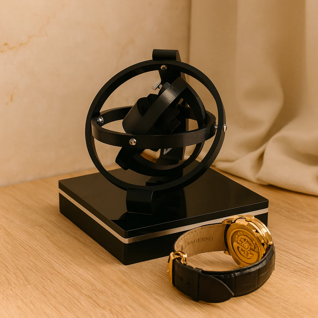 Lux Automatischer Uhrenbeweger mit Vitrine für mechanische Uhren - Image 2