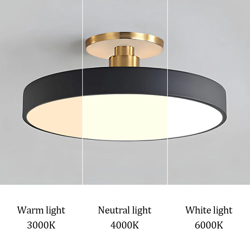 LuxLume | Moderne LED-Deckenleuchte mit edlen Goldakzenten - Image 2