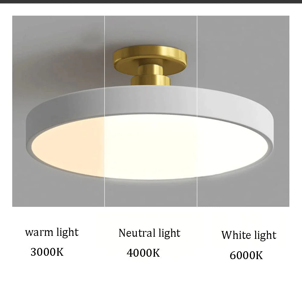 LuxLume | Moderne LED-Deckenleuchte mit edlen Goldakzenten - Image 9