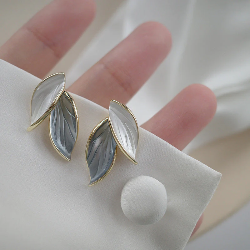 Luxuriöse handbemalte Emaille-Ohrringe Lucky Wings - Image 3