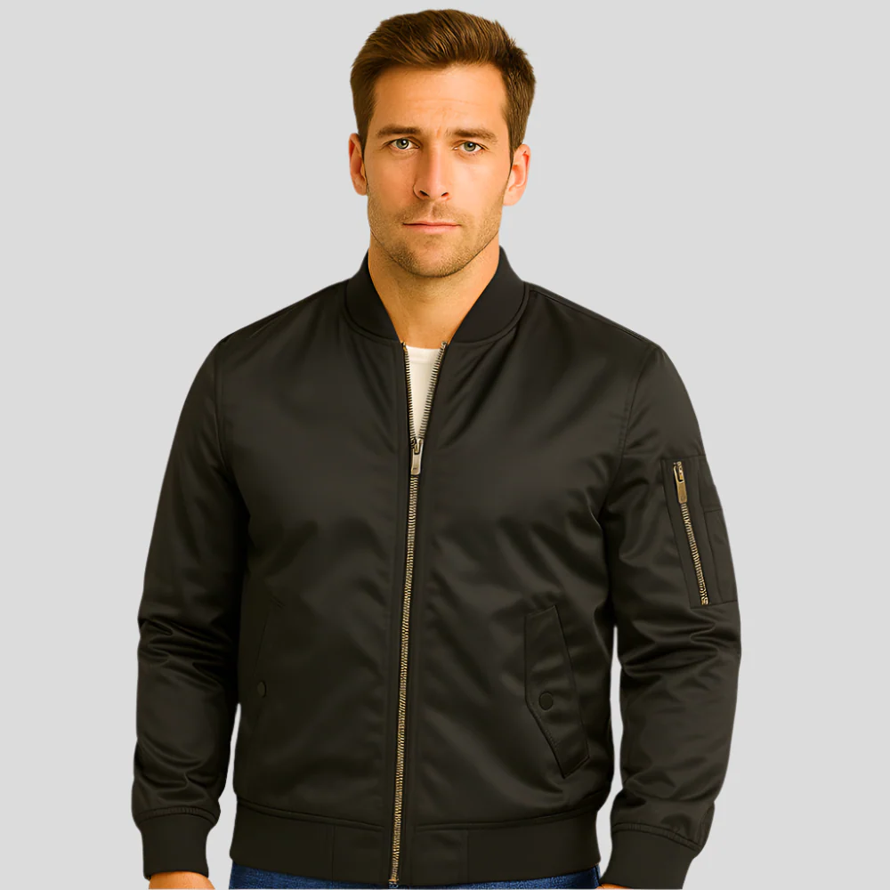 Luxuriöse Piloten-Bomberjacke für Herren – Vintage-Aviation-Style - Image 2
