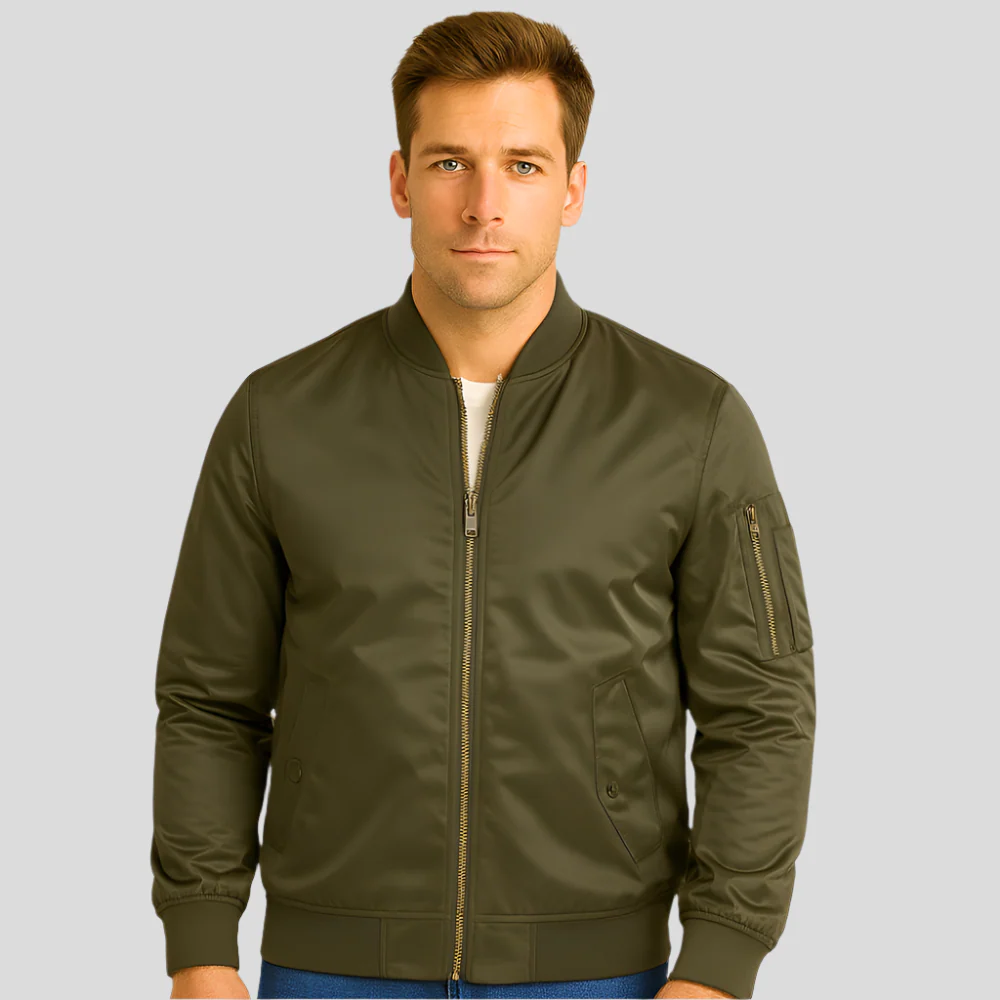 Luxuriöse Piloten-Bomberjacke für Herren – Vintage-Aviation-Style - Image 3