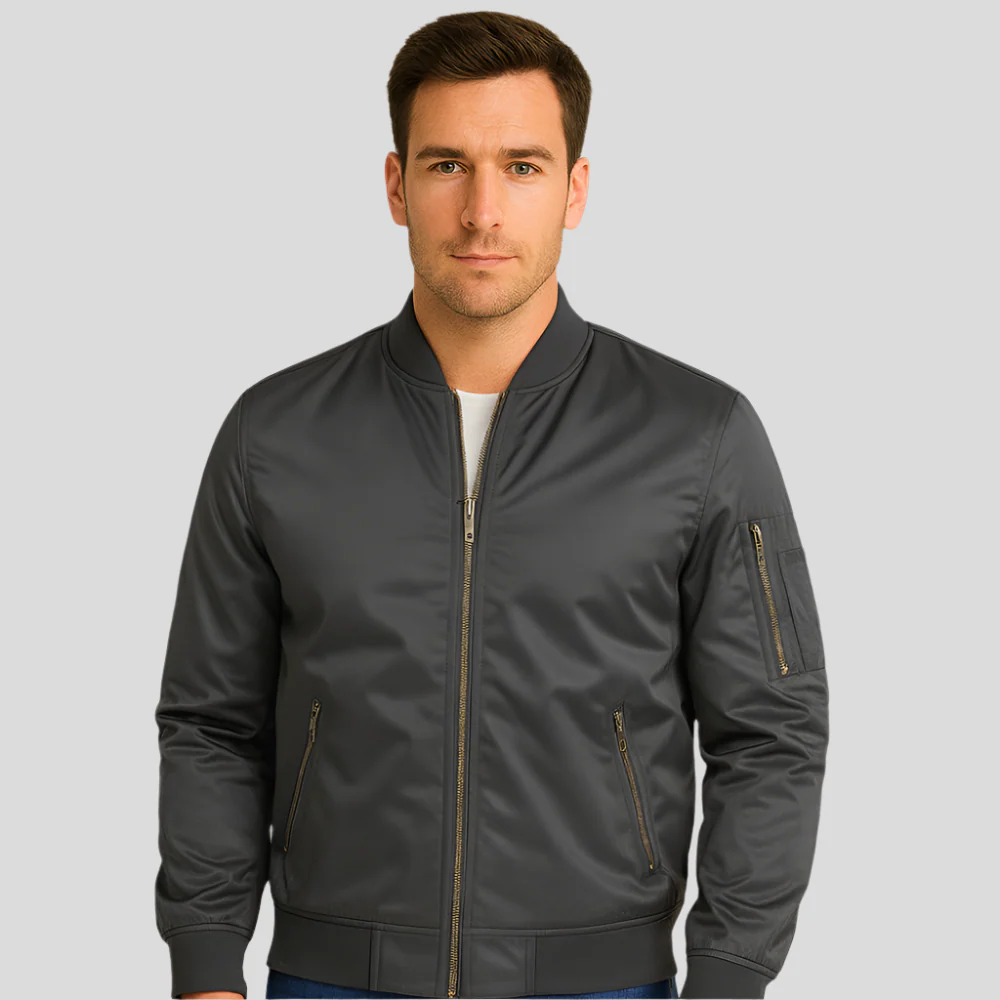 Luxuriöse Piloten-Bomberjacke für Herren – Vintage-Aviation-Style - Image 4