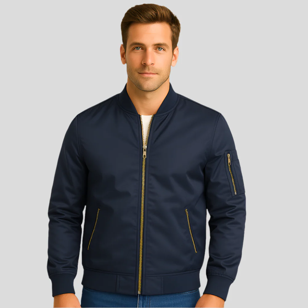 Luxuriöse Piloten-Bomberjacke für Herren – Vintage-Aviation-Style - Image 6