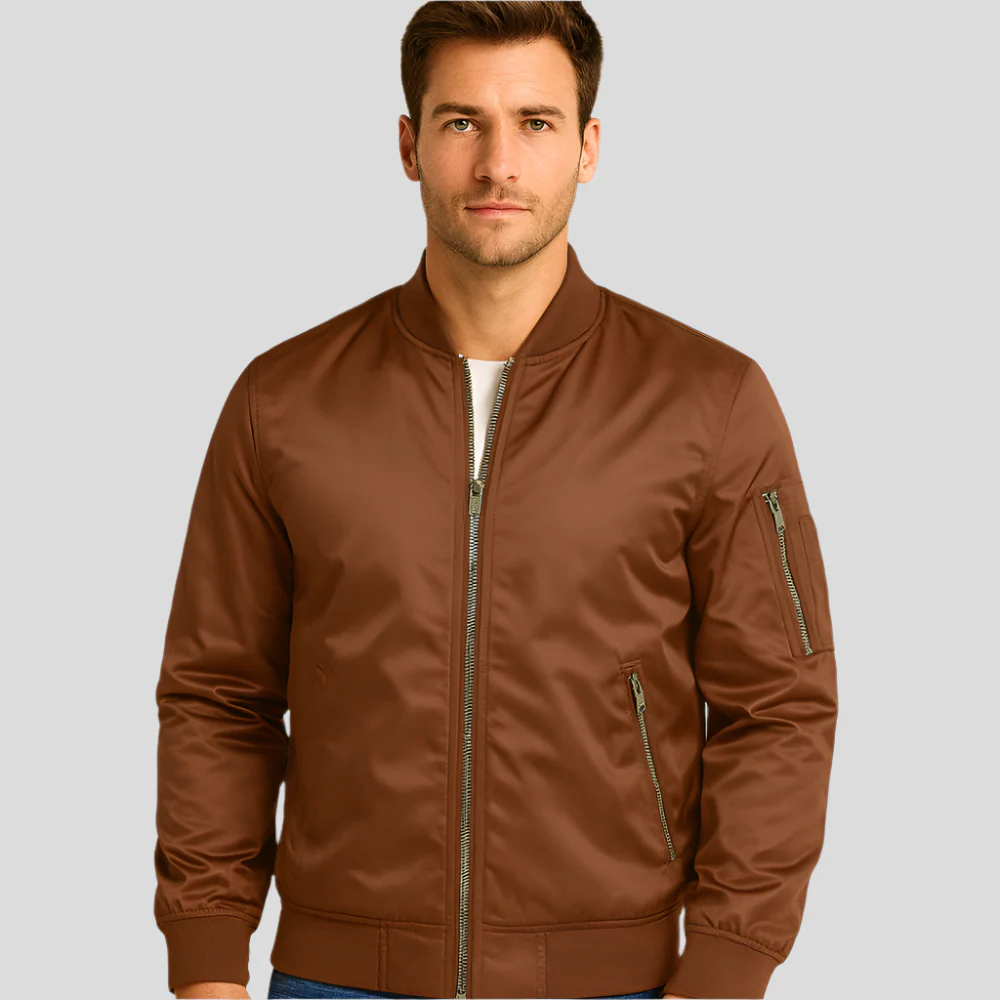Luxuriöse Piloten-Bomberjacke für Herren – Vintage-Aviation-Style - Image 7