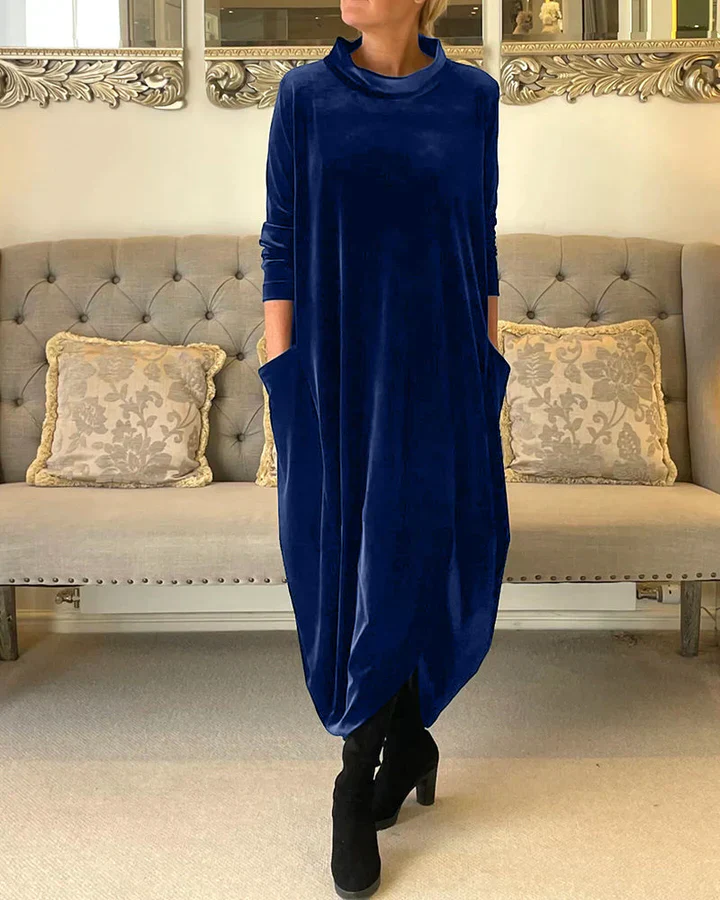 Luxuriöses Kleid mit Taschen für Damen - Image 4