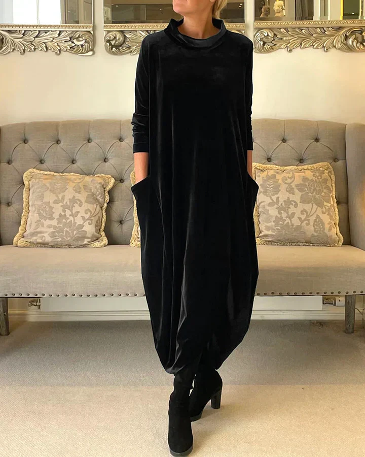 Luxuriöses Kleid mit Taschen für Damen - Image 5