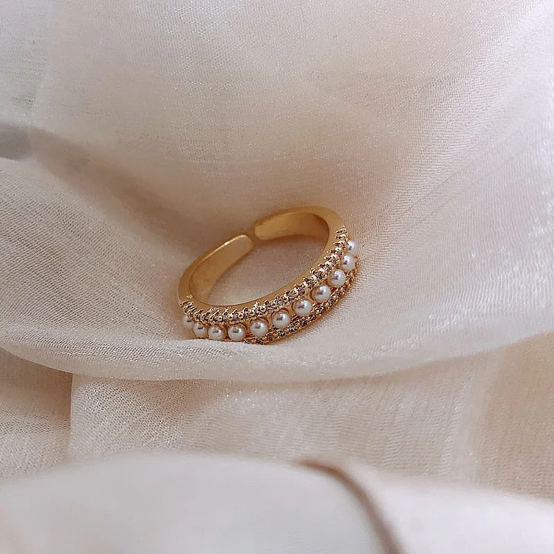 Luxusring aus Gold und Perlen - Image 3