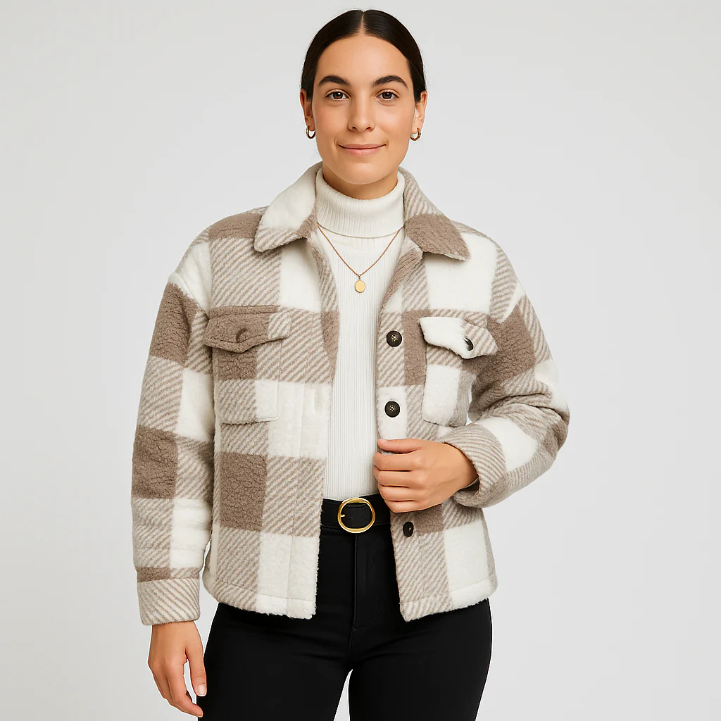 Lydia | Klassischer Teddy-Wintermantel mit Knopfleiste - Image 3