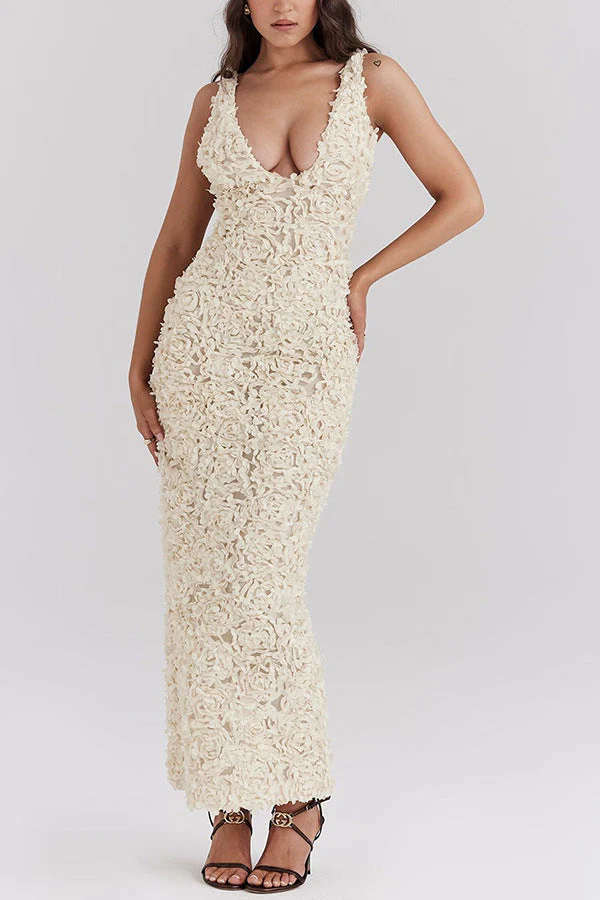Lyra - Rückenfreies Maxikleid mit Blumenmuster - Image 4