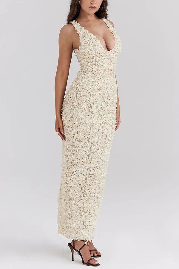 Lyra - Rückenfreies Maxikleid mit Blumenmuster - Image 7