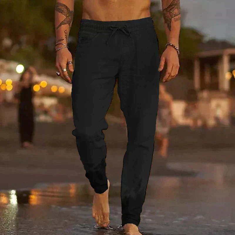 Lyrik - Hochwertige Leinen-Strandhose - Image 4