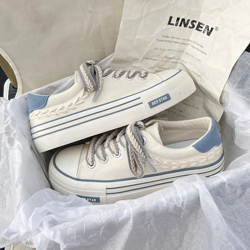Tanja | Damen Sneaker Canvas Klobige Plateausohle – Canvas Plateau Sneaker 2026 - Image 2