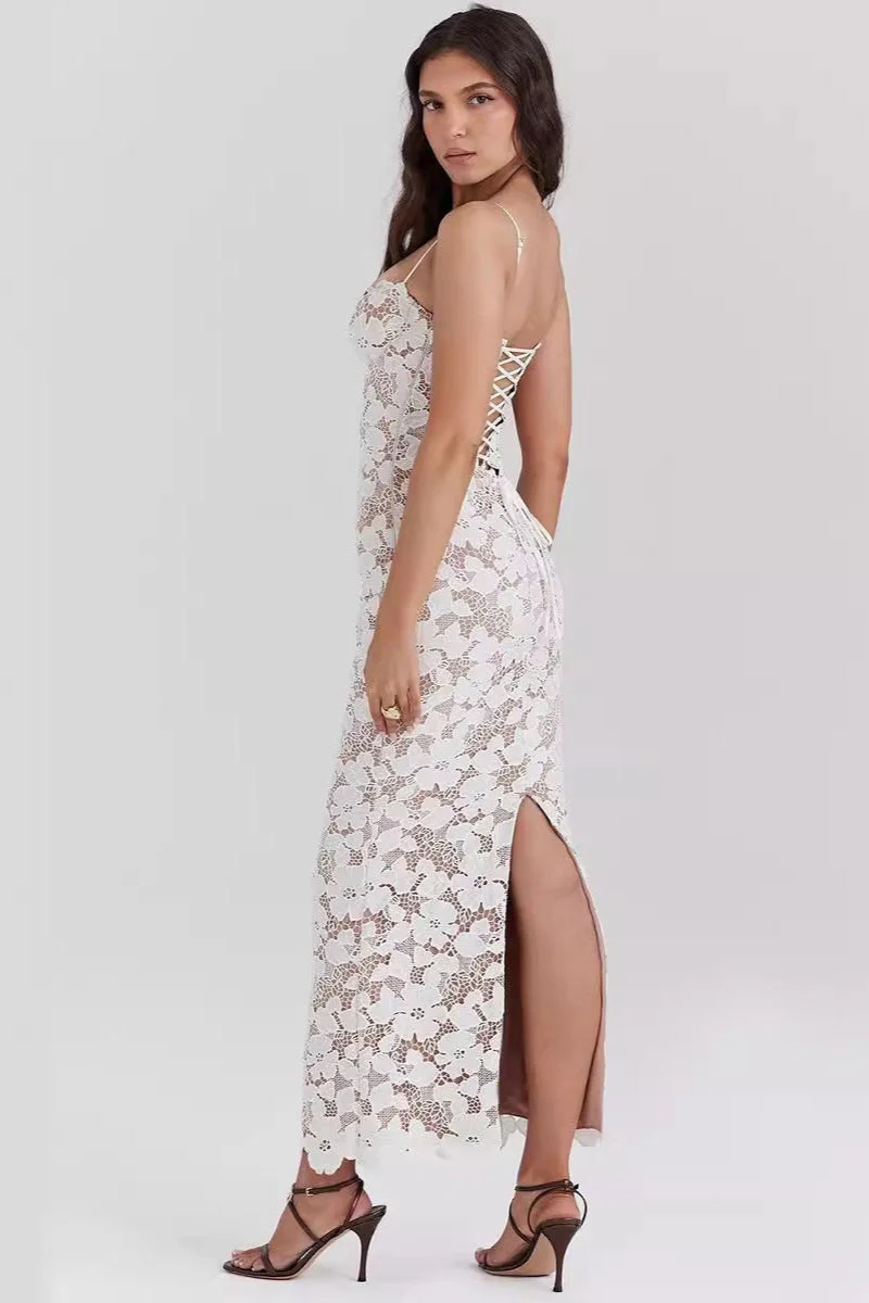 Maddie | Lange Korsett-Spitzenkleid - Image 2