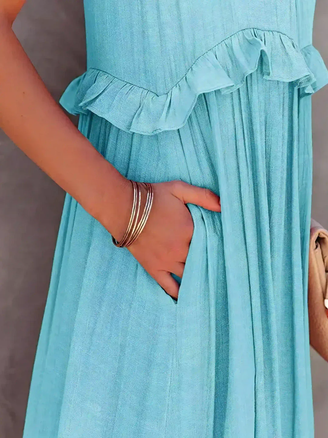 Madelyn | Bohemian Ruffled Maxi Dress - Image 10