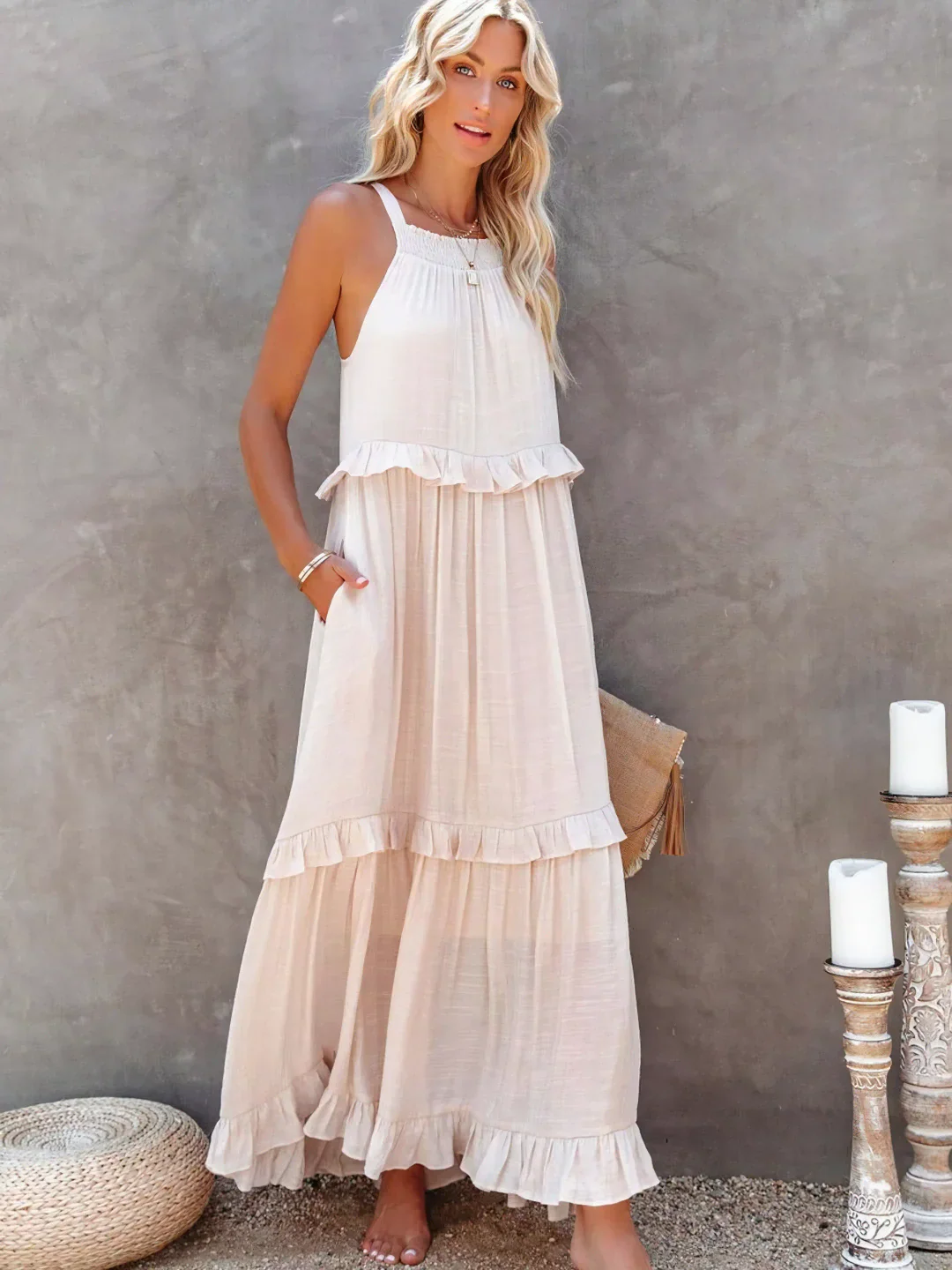 Madelyn | Bohemian Ruffled Maxi Dress - Image 21