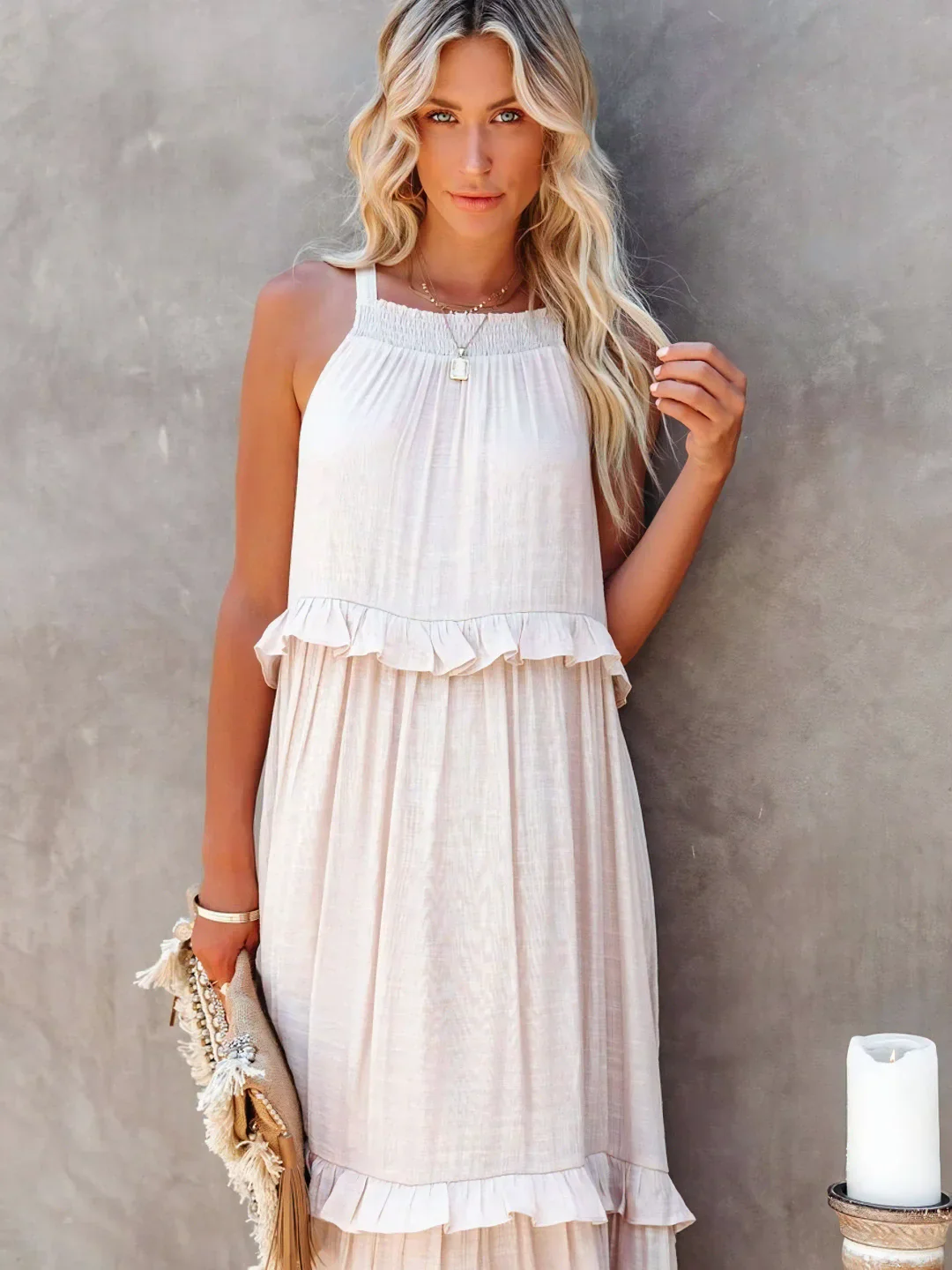 Madelyn | Bohemian Ruffled Maxi Dress - Image 30