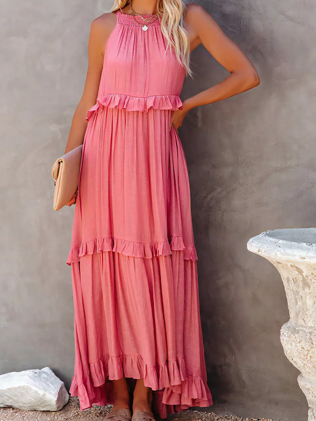 Madelyn | Bohemian Ruffled Maxi Dress - Image 8