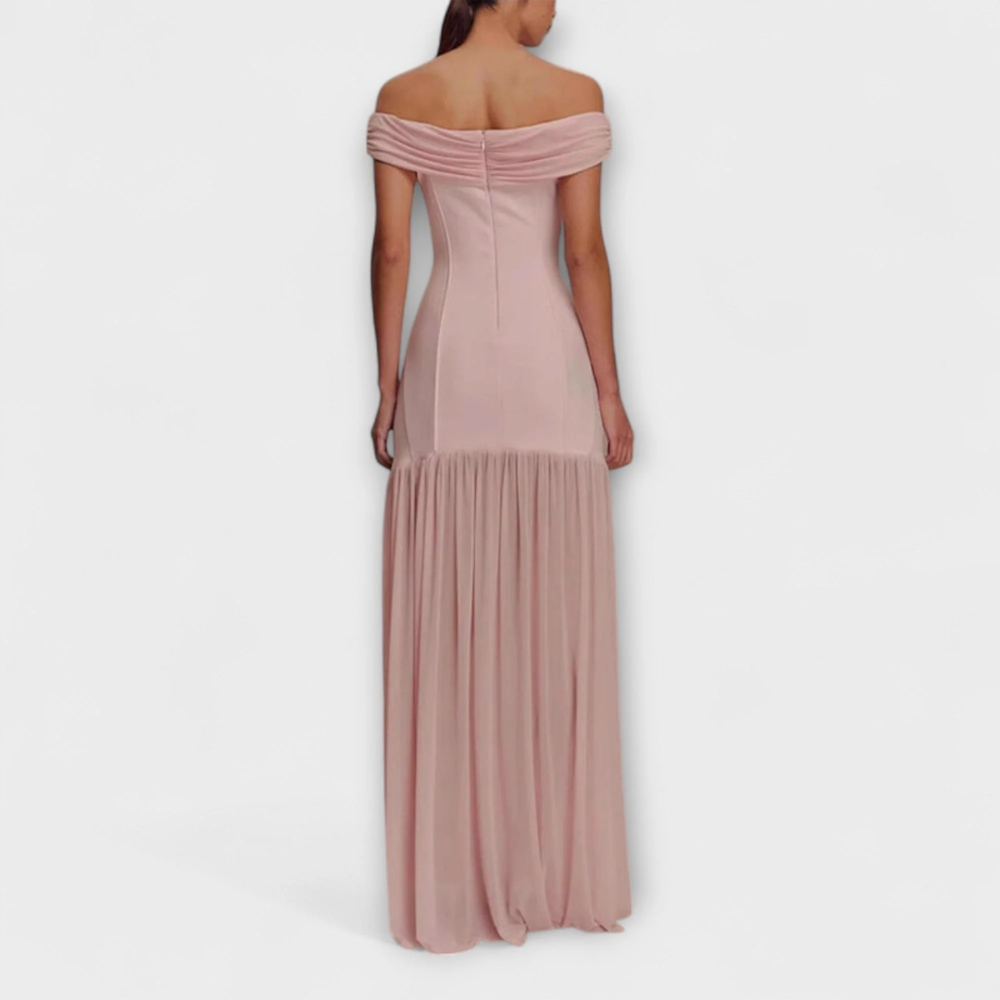 Maelie - Elegantes trägerloses Bodycon-Maxikleid mit floralen Akzenten - Image 3