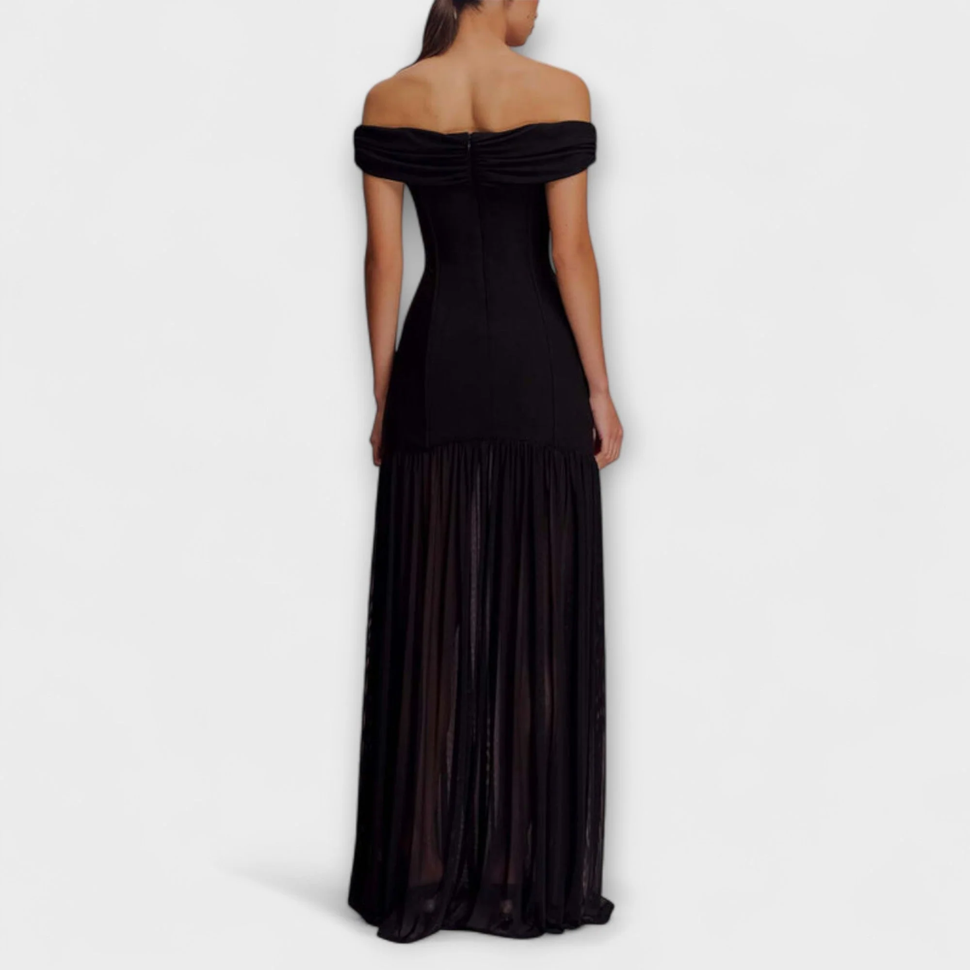 Maelie - Elegantes trägerloses Bodycon-Maxikleid mit floralen Akzenten - Image 5