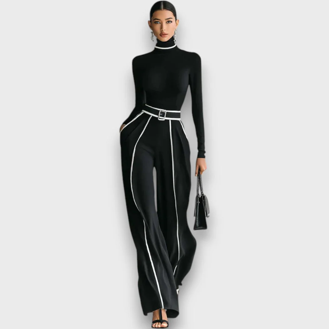 Maerina – Zweiteiliges Set mit Rollkragen und weiter Hose - Image 4