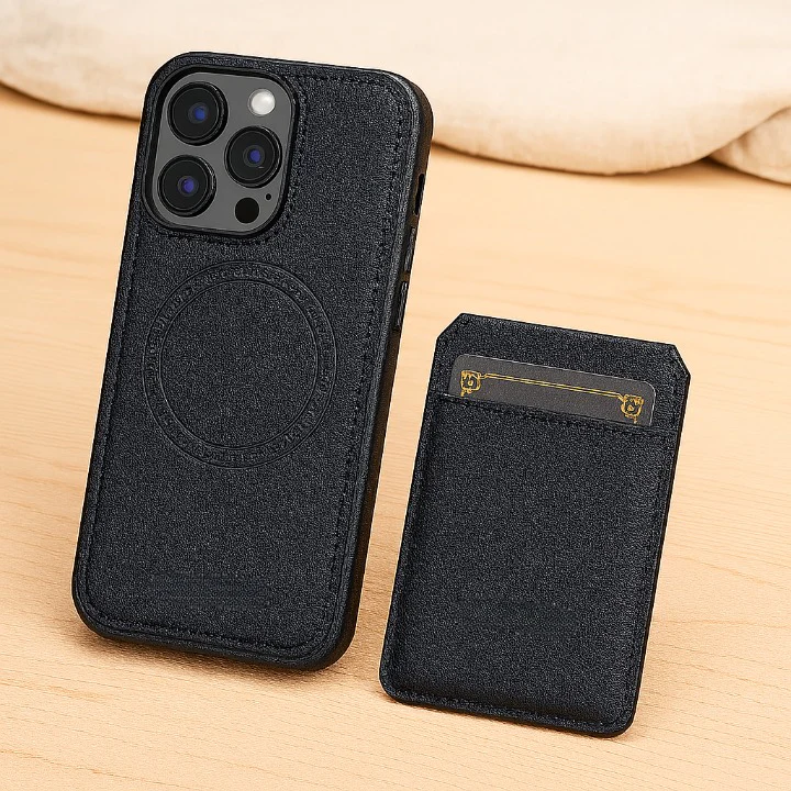 Magnetische iPhone-Brieftaschenhülle aus PU-Leder – Abnehmbares 2-in-1-Design mit Kartenfächern - Image 2