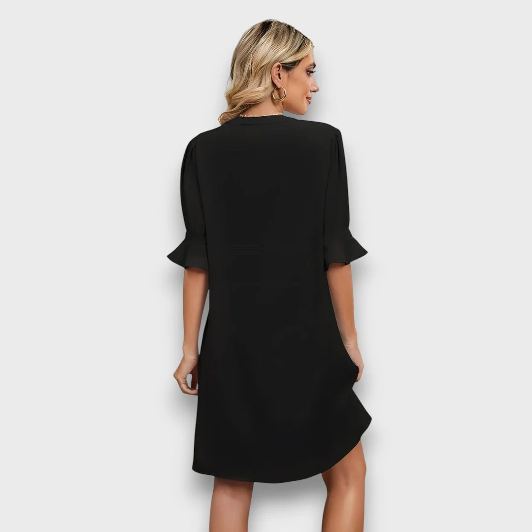 Maivelle – Sommerkleid mit Faltenärmeln und V-Ausschnitt - Image 6