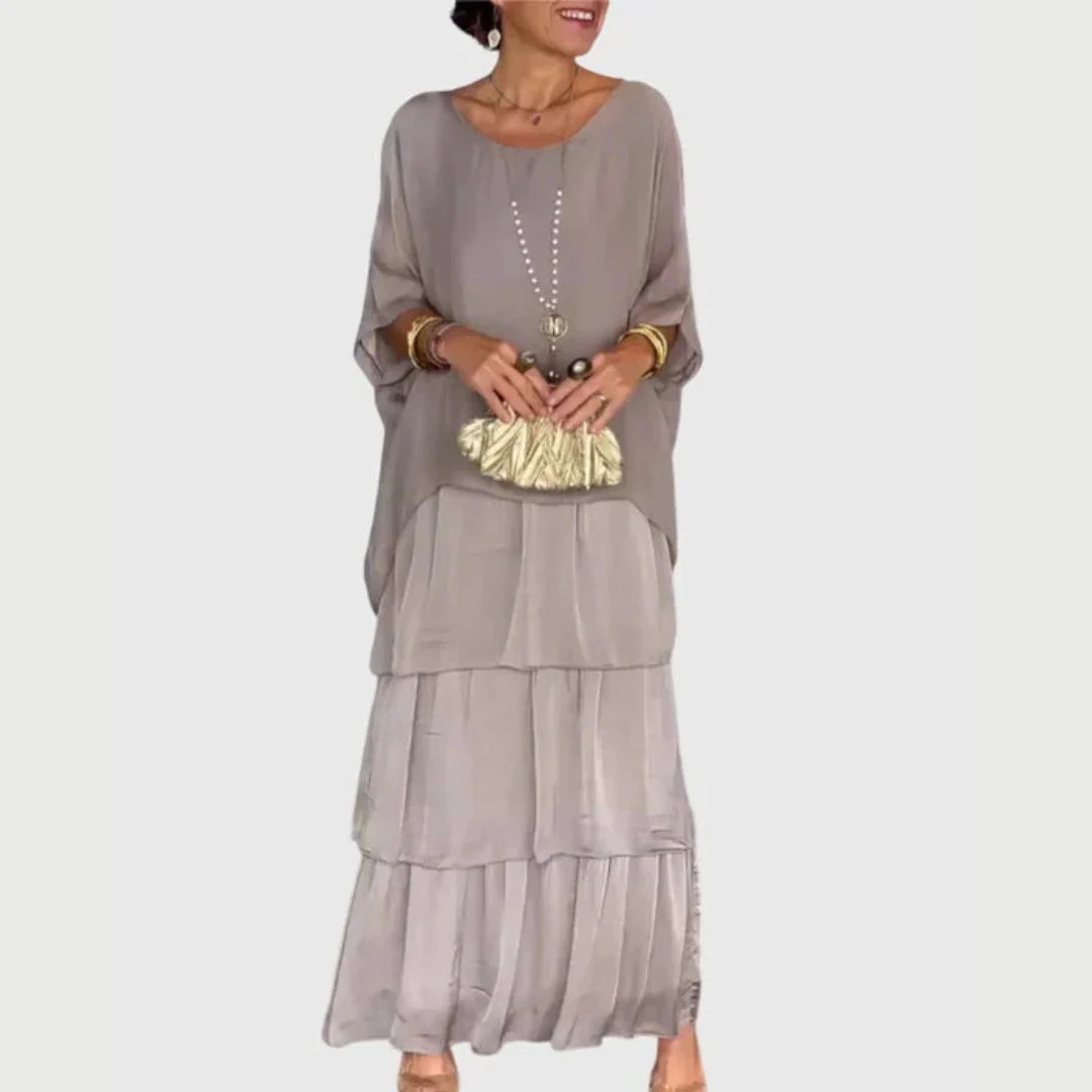 Maja | Damen Boho Geschichtetes Maxi Shorts Kleid - Image 3
