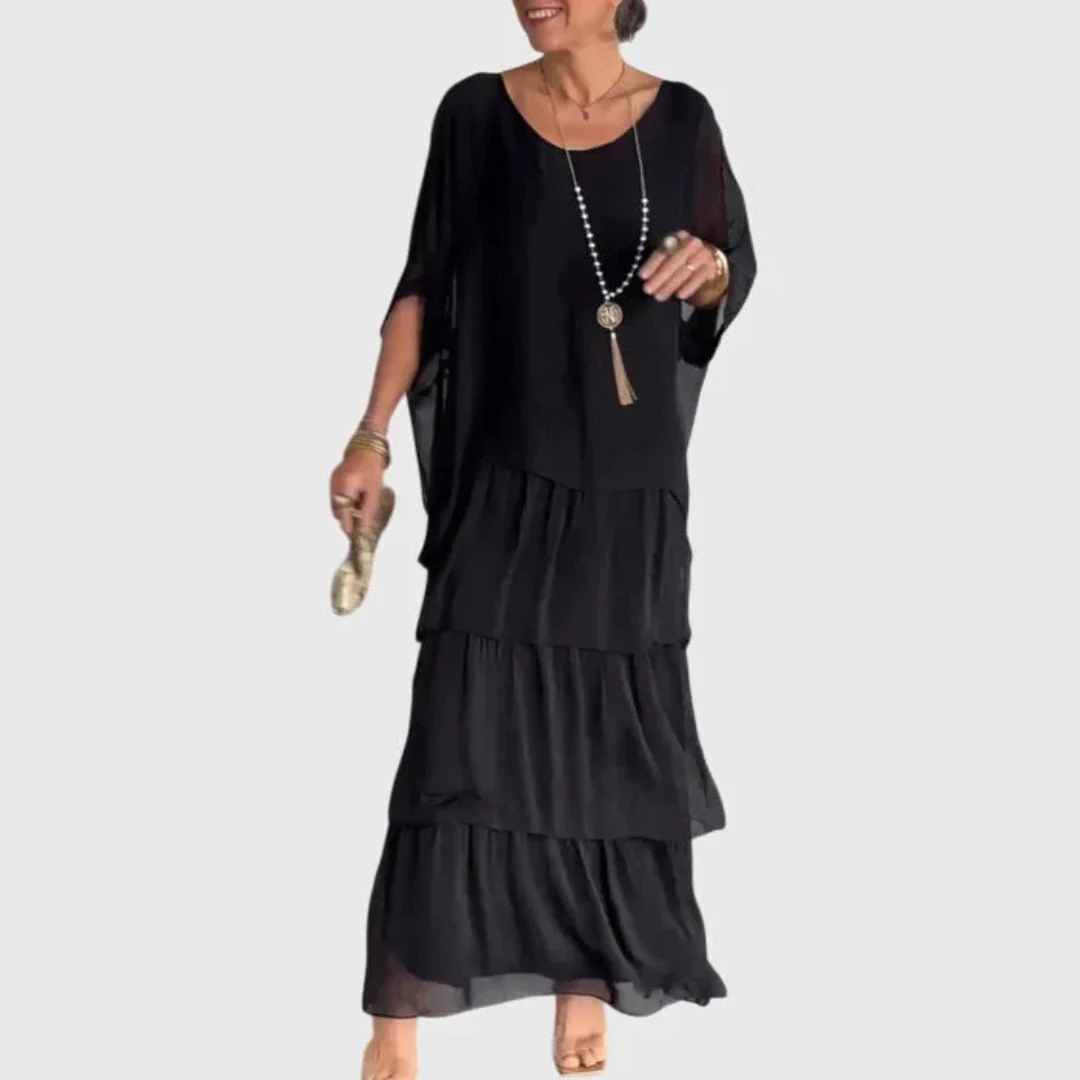 Maja | Damen Boho Geschichtetes Maxi Shorts Kleid - Image 4