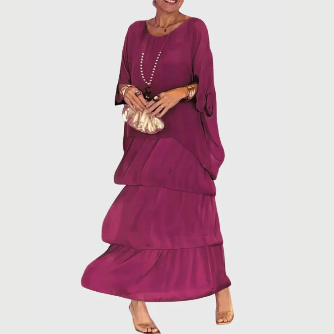 Maja | Damen Boho Geschichtetes Maxi Shorts Kleid - Image 5