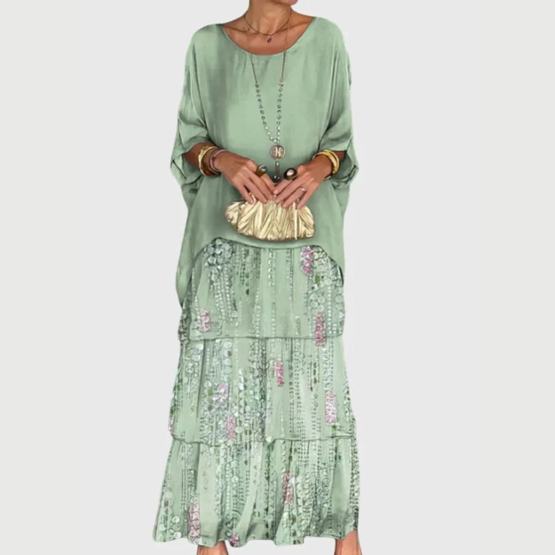 Maja | Damen Boho Geschichtetes Maxi Shorts Kleid - Image 6